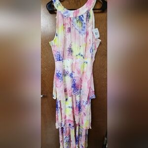 Marc New York Floral Maxi Dress - Pink, Yellow, Blue